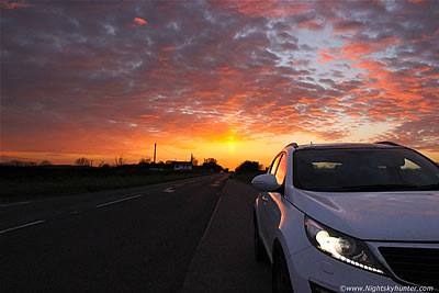 Southern Storm Chasing & Omagh Sun Pillar Sunset - April 2014